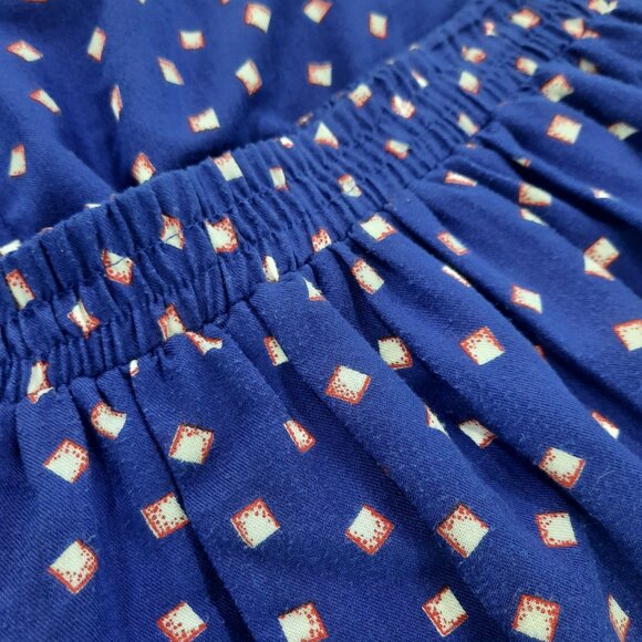 Vtg 80s blue skirt set w/ unique buttons - Handmade - Picture 9 of 12